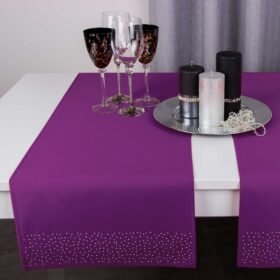 Pas Brylant – Fiolet ze srebrnymi dżetami Pas Brylant – Fiolet ze srebrnymi dżetami