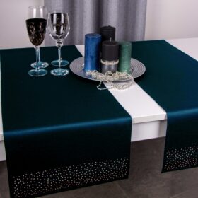 Bieżnik Brylant - Granat ze złotymi dżetami