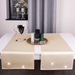 Pas Brylant – Beż ze złotymi dżetami