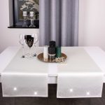 Bieżnik Brylant – Ekri ze złotymi dżetami