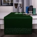 Pas Brylant – Ciemna zieleń ze srebrnymi dżetami