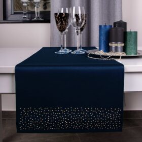 Bieżnik Brylant – Granat ze złotymi dżetami