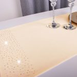 Pas Brylant – Beż ze złotymi dżetami