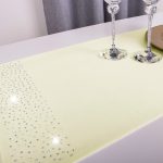 Pas Brylant – Jasny żółty ze srebrnymi dżetami