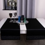 Bieżnik Brylant – Czarny ze srebrnymi dżetami