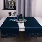 Bieżnik Brylant – Granat ze złotymi dżetami