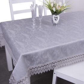 Obrus z gipiurą Chmurka - Szary