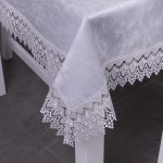 Obrus z gipiurą Chmurka – Szary