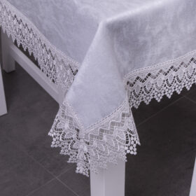 Obrus z gipiurą Chmurka – Szary