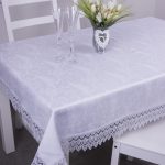 Obrus z gipiurą Chmurka – Biel