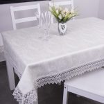 Obrus z gipiurą Chmurka – Biel