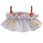 Ozdoba opaska na koszyk Wielkanocny szara Ozdoba opaska na koszyk Wielkanocny szara