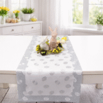 Bieżnik Wielkanocny Gold Silver jajka – Srebro