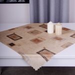 Serweta drukowana satynowa plamoodporna 75×75 kakaowa 11