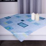 Serweta drukowana satynowa plamoodporna 75×75 pomarańczowa 14