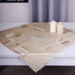 Serweta drukowana satynowa plamoodporna 75×75 beżowa – 17