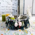 Ozdoba opaska na koszyk Wielkanocny grafit Ozdoba opaska na koszyk Wielkanocny grafit