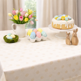 Obrus Wielkanocny Gold Silver jajka – Złoto