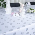 Obrus Wielkanocny Gold Silver jajka – Srebro