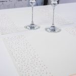 Podkładka Brylant – Ekri + Złote dżety