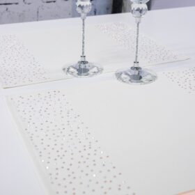 Podkładka Brylant – Ekri + Złote dżety Podkładka Brylant – Ekri + Złote dżety