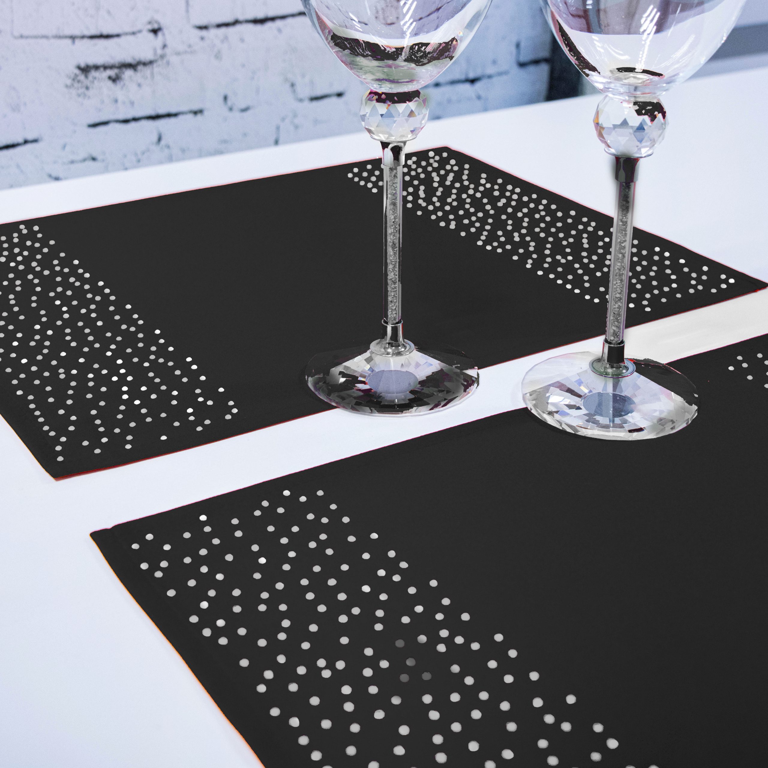 Podkładka Brylant – Grafit + Srebrne dżety Podkładka Brylant – Grafit + Srebrne dżety