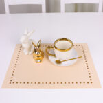 Podkładka Glamour 30×42 – Beż + złote dżety