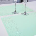 Podkładka Brylant – Miętowa + Srebrne dżety