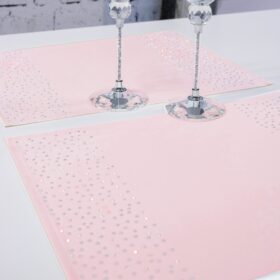 Podkładka Brylant – Pudrowy róż + Srebrne dżety Podkładka Brylant – Pudrowy róż + Srebrne dżety