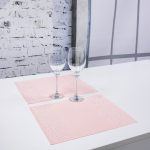Podkładka Brylant – Pudrowy róż + Srebrne dżety