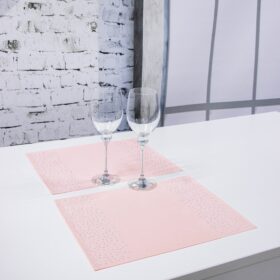 Podkładka Brylant – Pudrowy róż + Srebrne dżety