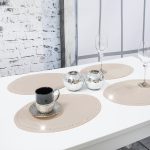 Podkładka Glamour 30×42 – Żółty + Złote dżety