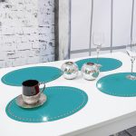 Podkładka Glamour 30×42 Owal – Złota + Srebrne dżety