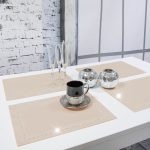 Podkładka Glamour 30×42 – Beż + złote dżety