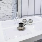 Podkładka Glamour 30×42 – Beż + złote dżety