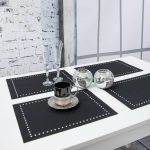 Podkładka Glamour 30×42 – Ekri + złote dżety