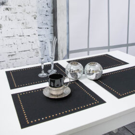 Podkładka Glamour 30x42 - Grafit + Złote dżety