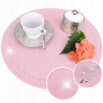 Podkładka Glamour 30×30 – Beż + Srebrne dżety