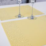 Podkładka Brylant – Żółty + Srebrne dżety