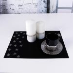 Podkładka Glamour – Śnieżynki Srebro