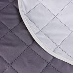 Narzuta dwuwarstwowa pikowana Szara z ekri Narzuta dwuwarstwowa pikowana Szara z ekri