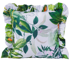 Poszewka z falbanką Druk Kwiat 400298-005