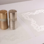 Serweta żakardowa Piano – Ekri