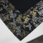 Obrus Magnat – Czarny + Srebro ze złotym