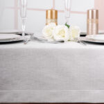 Obrus Brokat – Srebro