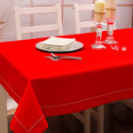 Obrus Panama Lux – Czerwień srebro