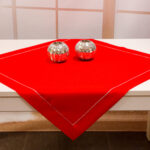 Serweta Panama Lux – Czerwień Srebro