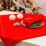 Serweta Panama- Czerwień