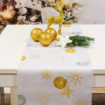 Bieżnik Świąteczny Boże narodzenie-Biały