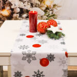 Bieżnik Sewilla-Beż brązowa koronka